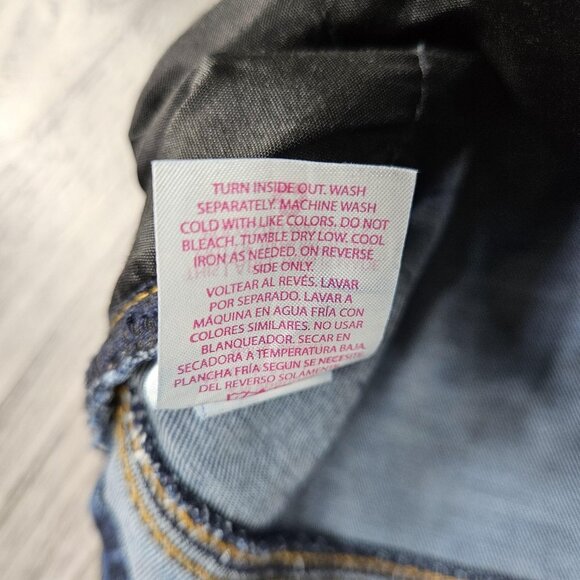 No Boundaries Jeans Womens 13 Dark Wash Skinny Stretch Denim Blue Mid Rise - Picture 6 of 11